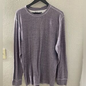 NWT Reclaim Heathered Purple Long‎ Sleeve Men's Tee Size XL